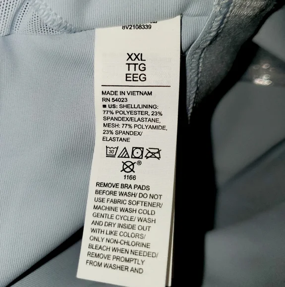 OLD NAVY Women’s Light Support PowerSoft Longline Sports Bra Melted Ice NWOT - Picture 11 of 11